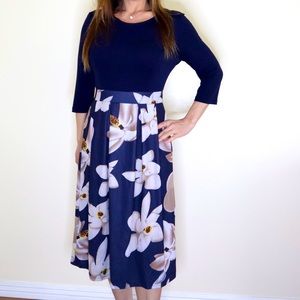 Blue Floral Maxi Dress